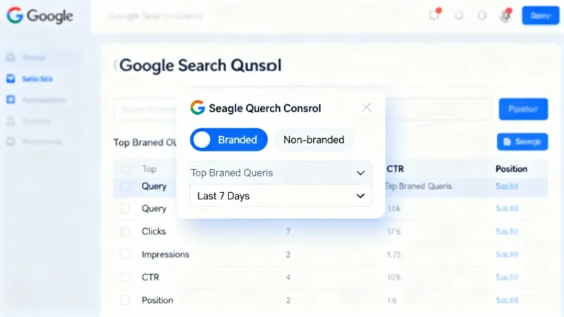 branded queries filter