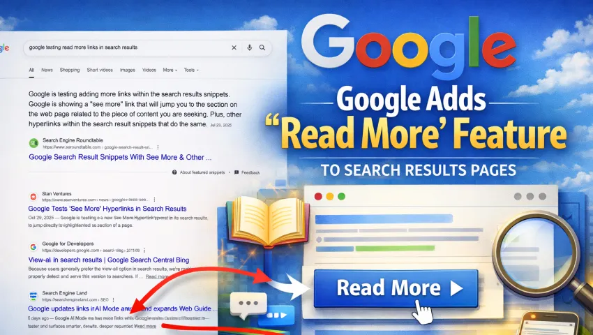 Read more feature in SERPs